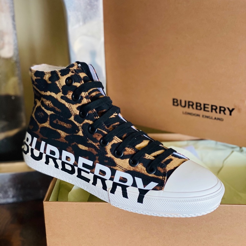 COPY - Burberry Leopard Print High-Top Sneakers